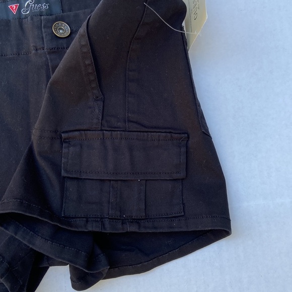 New GUESS Women’s Black Denim Shorts SZ 25 - Picture 3 of 6